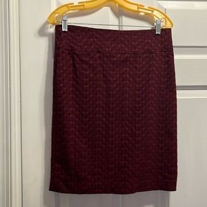 Maroon Margaret M pencil skirt